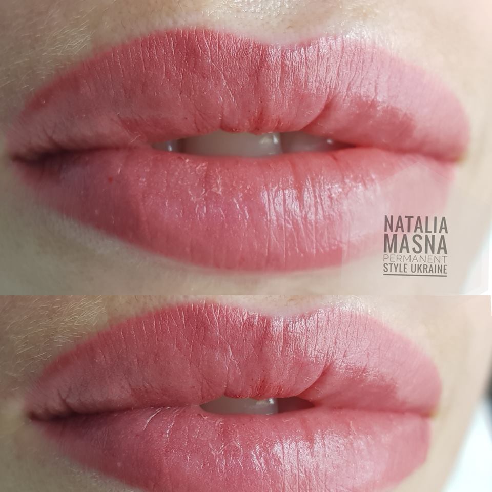 איפור קבוע בשפתיים שיטת אקוורל _בוצע על ידי נטלי מסניה -magic cosmetic